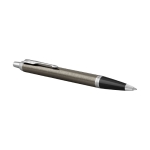 Pen in high-quality metal blue ink, Parker IM Silver brown colour