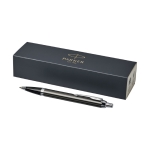 Pen in high-quality metal blue ink, Parker IM Silver black colour