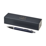 Pen in high-quality metal blue ink, Parker IM Silver blue colour