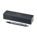 Pen in high-quality metal blue ink, Parker IM Silver light blue colour