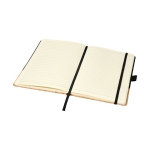 Elegant notebook with cork cover, A5 lined pages black colour