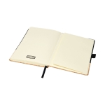 Elegant notebook with cork cover, A5 lined pages black colour