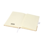 Elegant notebook with cork cover, A5 lined pages white colour