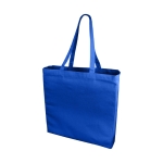 Coloured cotton bags with long handles, 220 g/m² royal blue colour