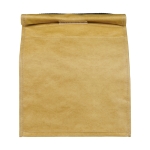 Large retro-style thermal bag for up to 12 cans brown colour