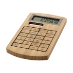 Calculator made from bamboo 8 digits wood colour