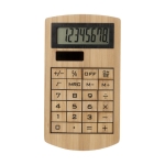 Calculator made from bamboo 8 digits wood colour