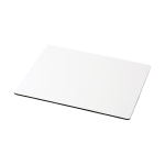 Mouse mat with foam base white colour