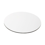 Round mouse mat with foam base white colour