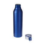 Spill-proof bottle with matte finish, 650 ml blue colour