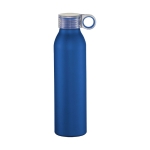 Spill-proof bottle with matte finish, 650 ml blue colour