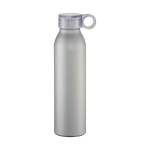 Spill-proof bottle with matte finish, 650 ml silver colour