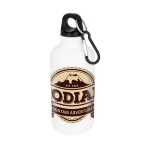 Sleek aluminium bottle, 400 ml white colour