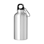 Sleek aluminium bottle, 400 ml silver colour