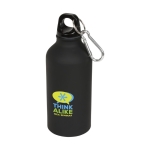 Aluminium bottle with matte finish, 400 ml black colour