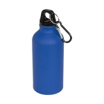 Aluminium bottle with matte finish, 400 ml blue colour