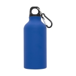 Aluminium bottle with matte finish, 400 ml blue colour