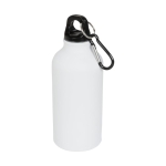 Aluminium bottle with matte finish, 400 ml white colour