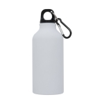 Aluminium bottle with matte finish, 400 ml white colour