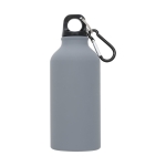 Aluminium bottle with matte finish, 400 ml grey colour