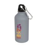 Aluminium bottle with matte finish, 400 ml grey colour