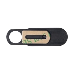 Webcam protector with sliding cover black colour