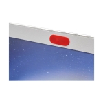 Webcam protector with sliding cover red colour