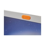 Webcam protector with sliding cover orange colour