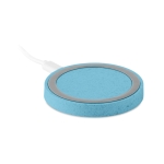 Wireless wheat straw charger light blue colour