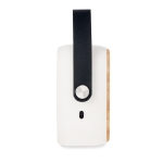 Bamboo speaker with strap and Bluetooth 5.0 white colour fifth view