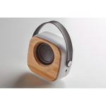 Bamboo speaker with strap and Bluetooth 5.0 white colour seventh view