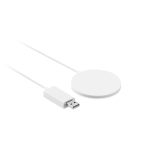 Wireless mobile phone charging pad, ultra slim white colour