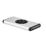 Power bank with suction cups, 10,000 mAh matt silver colour second view