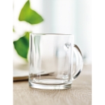 High-gloss glass mug for sublimation, 300 ml transparent colour ambient view