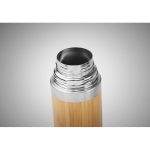 Thermos flask with bamboo surface for promotions, 400 ml wood colour sixth view