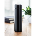 Thermos flask with temperature display, silver & black, 450 ml black colour ambient view