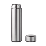 Thermos flask with temperature display, silver & black, 450 ml matt silver colour second view