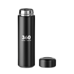 Stainless steel thermos flask with tea infuser, 470 ml black colour second main view