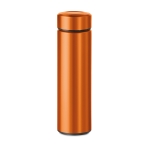 Stainless steel thermos flask with tea infuser, 470 ml orange colour