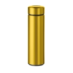 Stainless steel thermos flask with tea infuser, 470 ml gold colour