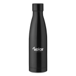 Stainless steel thermos bottle, 500 ml black colour main view