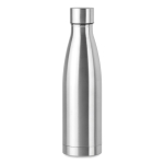 Stainless steel thermos bottle, 500 ml matt silver colour