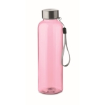 Leak-proof water bottle, recycled plastic, 500 ml transparent pink colour