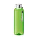 Leak-proof water bottle, recycled plastic, 500 ml transparent lime colour