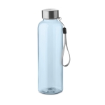 Leak-proof water bottle, recycled plastic, 500 ml transparent light blue colour