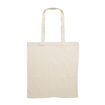 Tote bag with long handles and large print area, 180 g/m2 beige colour