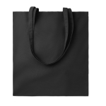 Affordable tote bag in bright colours for events, 180 g/m2 black colour