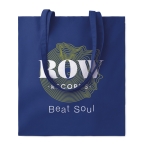 Affordable tote bag in bright colours for events, 180 g/m2 blue colour main view