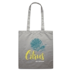 Affordable tote bag in bright colours for events, 180 g/m2 grey colour second main view