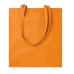 Affordable tote bag in bright colours for events, 180 g/m2 orange colour